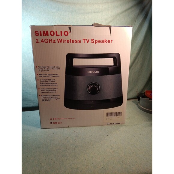 SIMOLIO Portable Wireless TV Speakers with Dialogue Clarifying, 621D - Picture 1 of 3